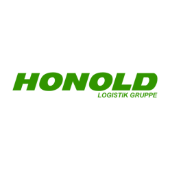Das Logo der Honold Logistik Gruppe zeigt den dynamischen Schriftzug in frischem Grün.