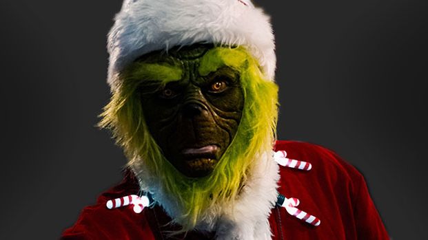 Auf dem Bild wird der Grinch im Vordergrund angezeigt.