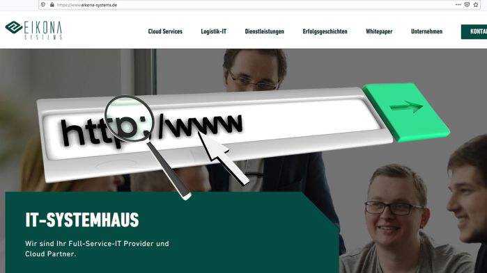 A picture showing a search bar in the foreground.