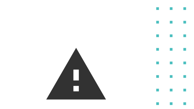 A warning sign symbol placed on a white background.