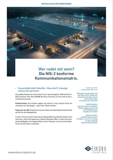 Die Kommunikationsmatrix von EIKONA zeigt, wie Menschen in Krisensituationen effizient kommunizieren können.