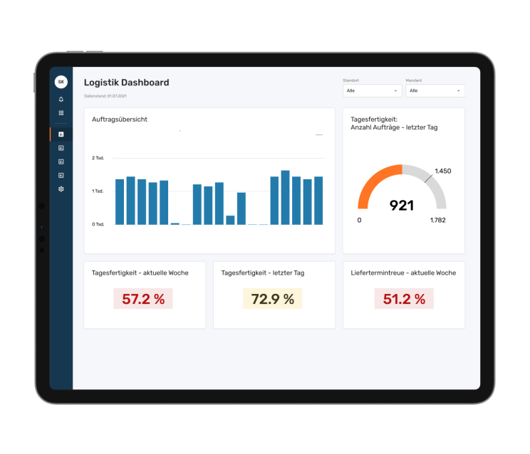 Screenshot der EIKONA Power BI Integration Software.