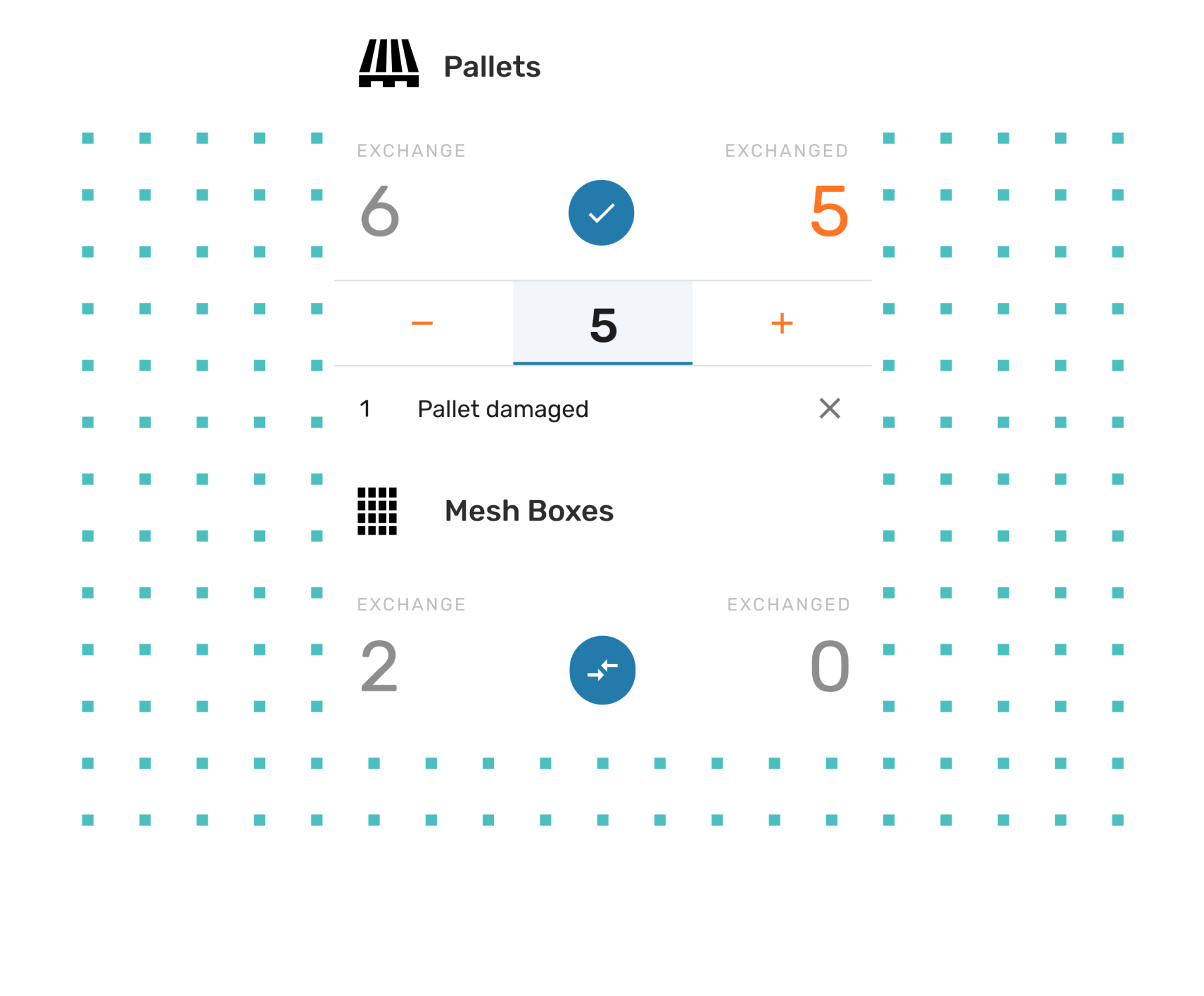 EIKONA Pallet Account Digital loading equipment exchange